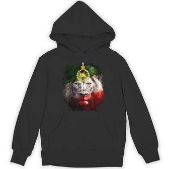 Iran Flag With A Golden Lion Head Hoodie - Thegiftio UK