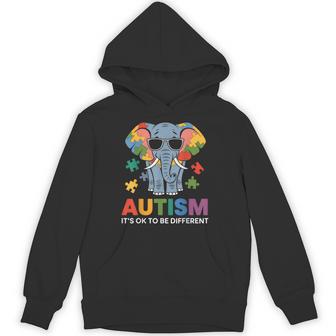 It's Ok To Be Different Awareness Elephant パーカー - Kawaiitshirt