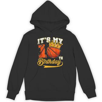 It's My 10 Year Old 10th Birthday Double Digits Basketball Unisex Hoodie | Mazezy