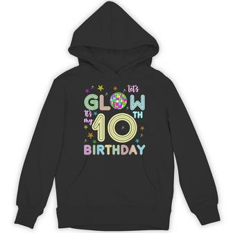 It's My 10Th Birthday Glowing 80S 10 Year Old Hoodie - Thegiftio UK