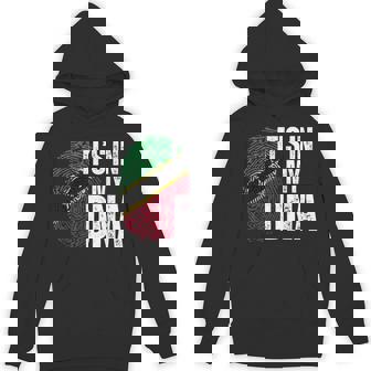 It's In My DNA Fingerprint Saint Kitts And Nevis Unisex Hoodie | Mazezy