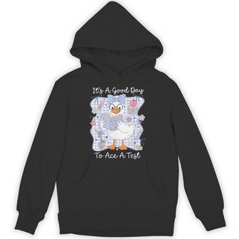 Its A Good Day To Ace A Test Silly Goose Test Day Students Hoodie - Thegiftio UK