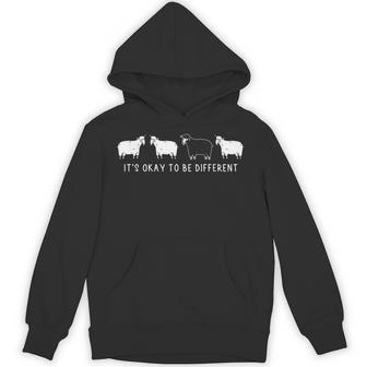 It's Okay To Be Different Unique Outsider Black Sheep Hoodie - Thegiftio UK