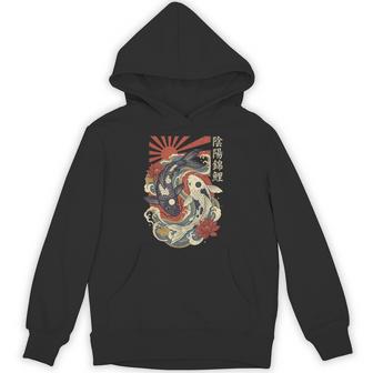 Japanese Koi Yin Yang Japan Hoodie - Thegiftio UK