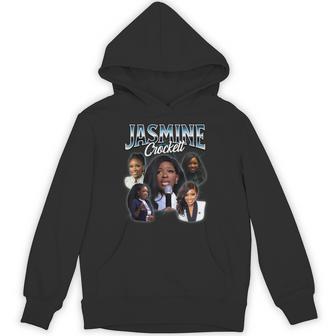 Jasmine Crockett Bootleg-Style Rap Hoodie - Thegiftio UK