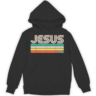 Jesus King Retro Vintage Hoodie - Thegiftio