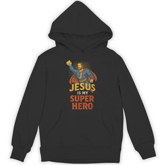 Jesus Is My Superhero For Christians Vintage Hoodie - Thegiftio UK