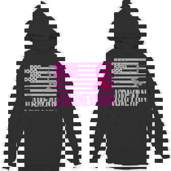 Journeyman Breast Cancer Awareness Month USA Flag Dad Tank Top Unisex Hoodie | Mazezy