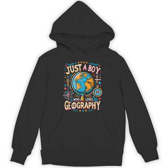 Just A Boy Who Loves Geography Hoodie - Thegiftio UK