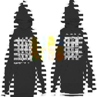 Kansas Brushstroke Sunflower Wheat Windmill Wagon Retro Cute Unisex Hoodie | Mazezy