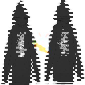 Kawaii Bunny With Carrot Cute Rabbit Unisex Hoodie | Mazezy