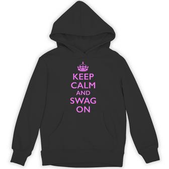 Keep Calm And Swag On Hoodie - Thegiftio