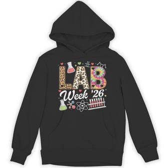 Lab Week 2026 Laboratory Tech Leopard Medical Technician Hoodie - Monsterry