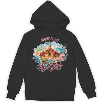 Laos Happy Lao New Year Laotian Pi Mai Lao Temple Hoodie - Thegiftio UK