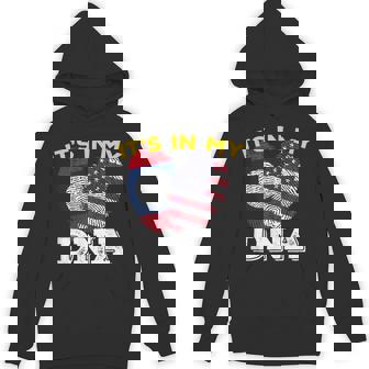 Laos Lao Laotian America American USA It's In My DNA Flag Unisex Hoodie | Mazezy