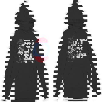 Laos Lao Laotian Flag Day It's In My DNA Fingerprint Unisex Hoodie | Mazezy
