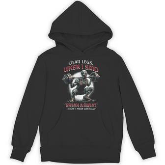Leg Day 脚 ワークアウト ボディビルダー スクワット 健康 フィットネス ジム パーカー - Kawaiitshirt