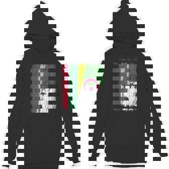 Lithuania Algeria Half Flag Lithuanian Algerian Heritage Unisex Hoodie | Mazezy