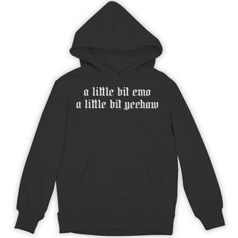 A Little Bit Emo A Little Bit Yeehaw Country Humor Hoodie - Monsterry