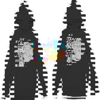 Little Sister Biggest Fan Baseball Drip Fan Baseball Sister Unisex Hoodie | Mazezy