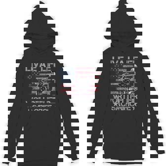 Live A Life Worth Their Sacrifice Veterans Day Memorial Day Hoodie | Mazezy