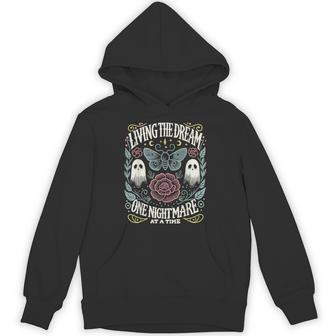 Living The Dream One Nightmare At The Time Halloween Hoodie - Thegiftio