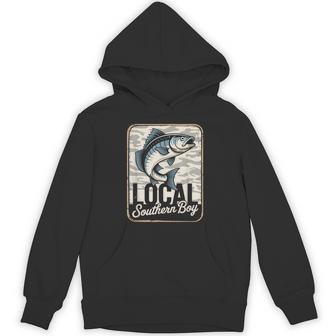 Local Southern Boy Fishing Camouflage Outdoors Hoodie | Mazezy