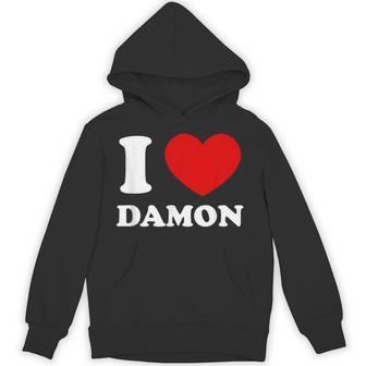 I Love Damon I Heart Damon 面白い名前 Damon パーカー - Kawaiitshirt