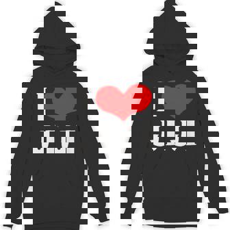 I Love Jiji 愛 ハート じーじ じいじ おじいさん 父の日 家族 家族写真 記念写真 おもしろ かわいい パーカー - Kawaiitshirt