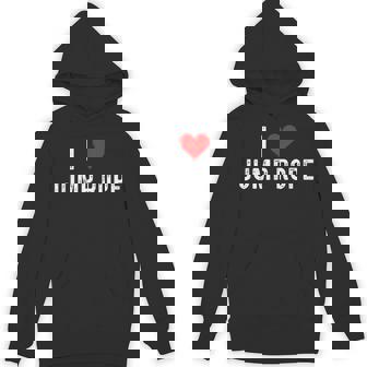 I Love Jump Rope Heart Jump Roper Roping Jumping Jumper Tank Top Unisex Hoodie | Mazezy