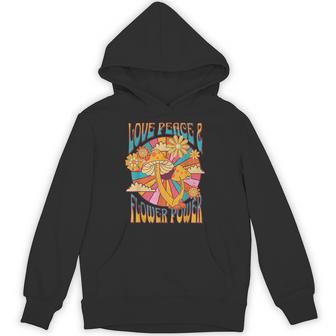 Love Peace ヒッピーコスチューム 60年代 70年代 フラワーフェスティバル衣装 パーカー - Kawaiitshirt