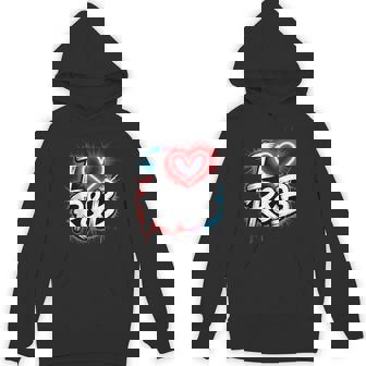 I Love R&B Bold Grunge Heart Tank Top Unisex Hoodie | Mazezy
