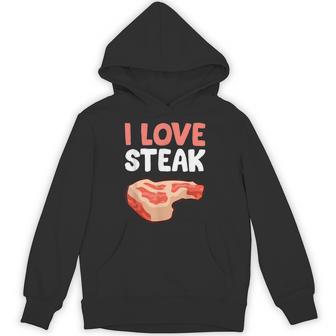 I Loveteak おもしろステーキ バーベキューグリルステーキ パーカー - Kawaiitshirt