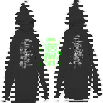 Lucky Leprechaun St Patrick's Day Video Game Pixel Hoodie - Monsterry
