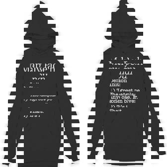 Manly Beachのお土産面白い偽の定義のデザイン パーカー - Kawaiitshirt