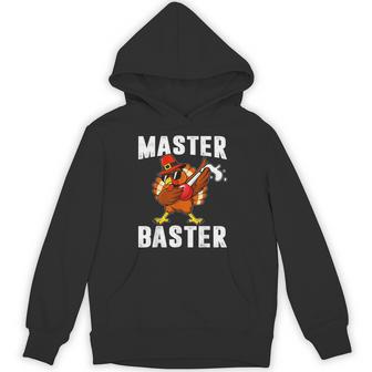 Master Baster Vintage Cool Dabbing Turkey Thanksgiving Men Hoodie - Monsterry