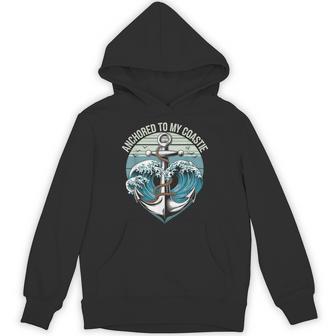 Matching Couple Boating Cruising Anchored To My Coastie Unisex Hoodie | Mazezy
