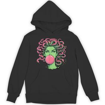 Medusa Bubblegum Greek Mythological Snake Hair Goddess Hoodie - Thegiftio UK