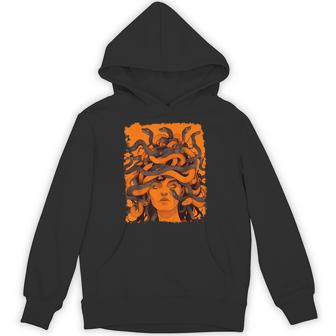 Medusa Orange Hoodie - Thegiftio UK