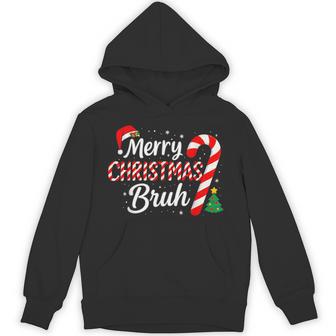 Merry Christmas Bruh Boys Holiday Ns Graphic Hoodie - Thegiftio UK