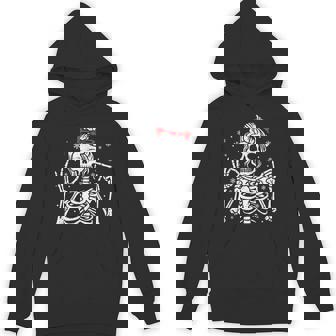Merry Christmas Xmas Skull Skeleton Matching Pajamas Hoodie - Thegiftio