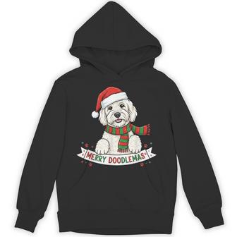 Merry Doodlemas Goldendoodle Christmas Dog Lover Holiday Hoodie - Thegiftio UK