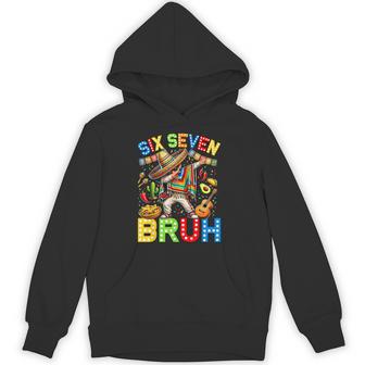Mexican Boy Dabbing Poncho Cinco De Mayo Six Seven Bruh Boys Hoodie - Thegiftio UK