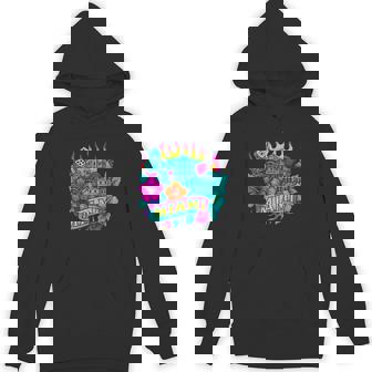 Miami Vintage Tattoo Style Rainbow City Art Retro Unisex Hoodie | Mazezy