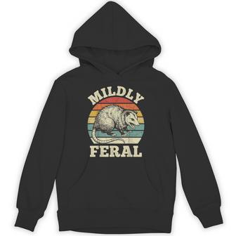 Mildly Feral Opossum Hoodie - Thegiftio UK
