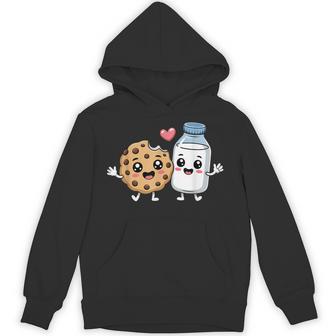 Milk And Cookies Food Hoodie - Monsterry