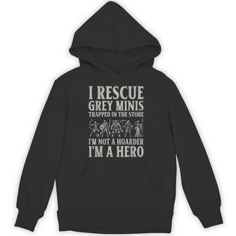 Miniature Painter I Rescue Grey Minis Painting Miniatures Hoodie - Thegiftio UK