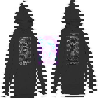 The Monster Frankenstein And Bride The Lovers Tarot Card Hoodie | Seseable CA