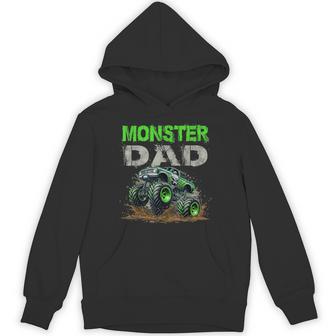 Monster Truck Dad Family Matching Monster Truck Lovers Daddy Hoodie - Thegiftio UK