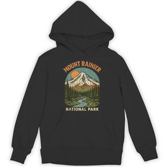 Mount Rainier National Park Tank Top Unisex Hoodie | Mazezy